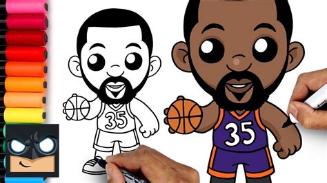 How To Draw Kevin Durant Phoenix Suns YouTube