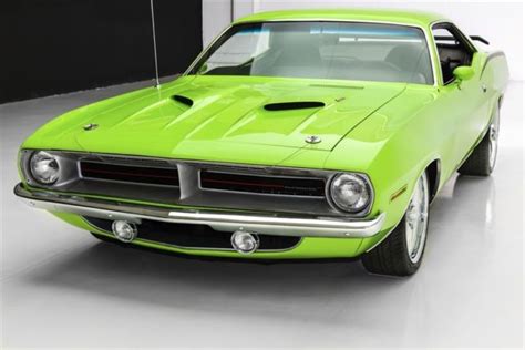 1970 Plymouth Cuda Sub Lime Green 383 Pistol Grip 4 Speed New Paint