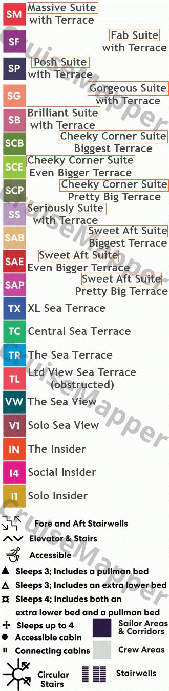 Resilient Lady Deck Plan Cruisemapper