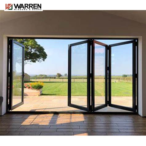 Warren Standard As2047 Cheap Exterior Double Glazed Aluminium Accordio Warren Doors And