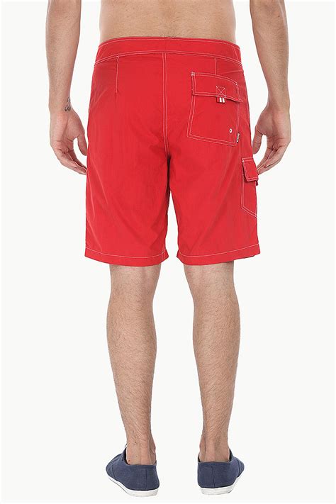 Buy Online Solid Quick Dry Cargo Board Swim Shorts For Men At Zobello