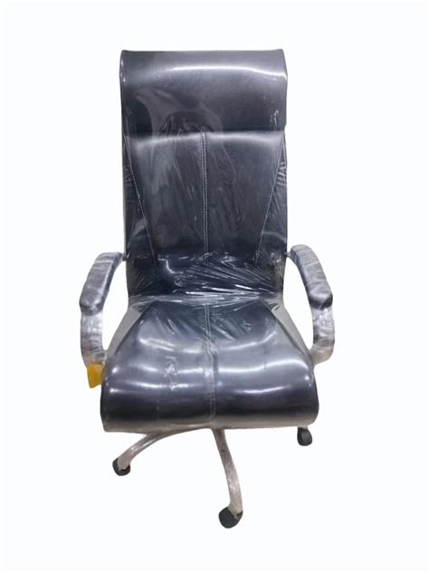 High Back Black Revolving Leather Office Chair At Rs In Mumbai