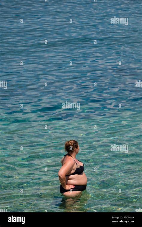 Fat Woman Bikini Hi Res Stock Photography And Images Alamy