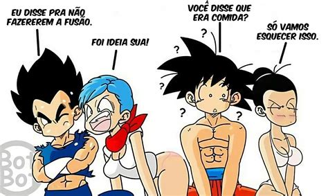 Bulma E Chichi Encarando Gogeta HQ Hentai Comics E HQs De Sexo