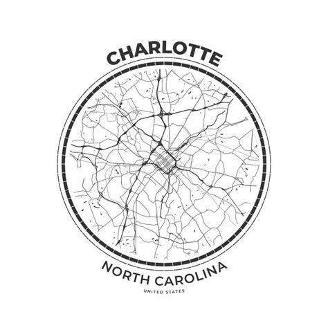 Charlotte City Map Stock Illustrations 688 Charlotte City Map Stock