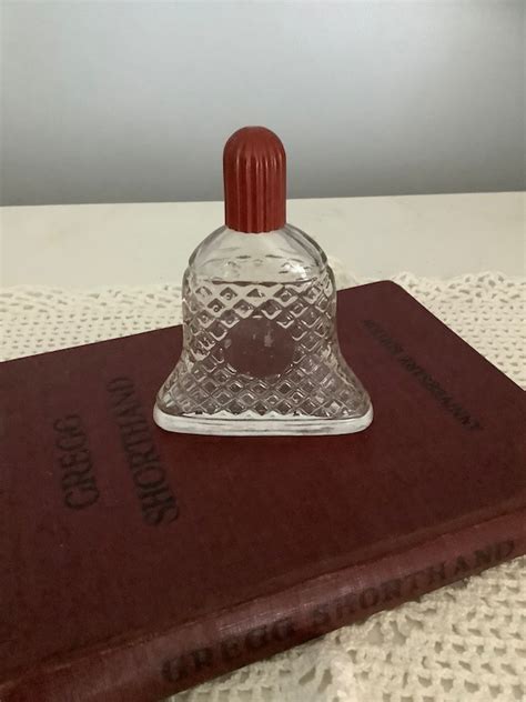 Gardenia Lander Bell Shaped Glass Perfume Bottle Empt Gem