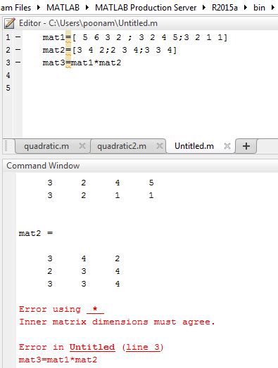 Matrix Multiplication In Matlab How To Perform Matrix Multiplication