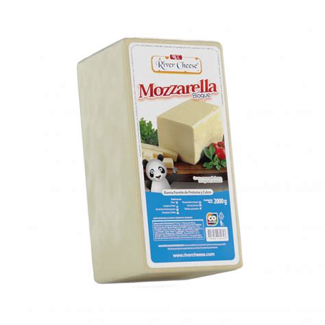 Queso Mozzarella Bloque Kg Entero River Cheese