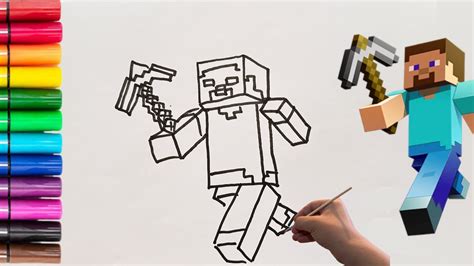 How To Draw STEVE MINECRAFT YouTube