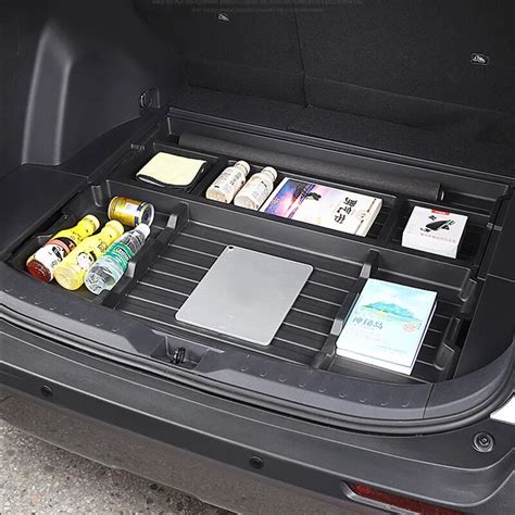 Pp Black Rear Trunk Storage Box For Toyota Rav Th Spare