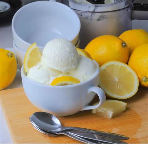 Gelato Al Limone Senza Zucchero Sugar Free Lemon Gelato