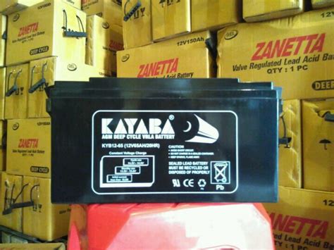 Jual Aki Kering Solarcell Kayaba 12v 65ah