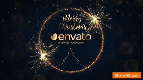 Videohive Christmas Sparkler Logo Free After Effects Templates