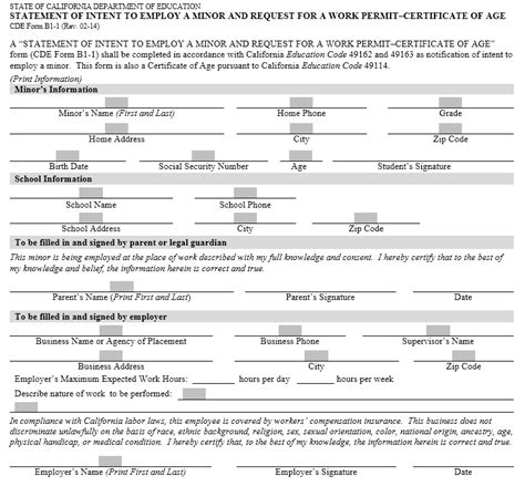 Free Sample Work Permit Certificate Templates Printable Samples