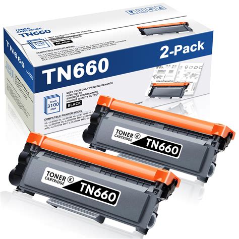 Tn 660 Tn 660 Tn630 Toner Cartridge 2 Black Replacement For Brother Dcp L2520dw Dcp L2540dw Hl