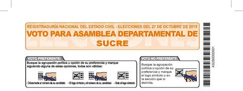 Conoce La Tarjeta Electoral Oficial Para Las Votaciones A La Asamblea