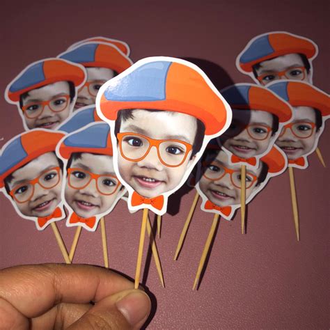 Blippi Customized Face Cupcake Topper 12 Pcs Per Set Shopee Philippines