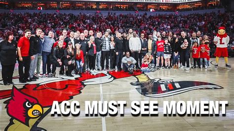 Louisville Celebrates The Cardinals Team Acc Must See Moment