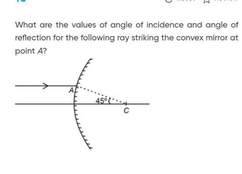 What Are The Values Of Angle Of Incidence And Angle Of Reflection For The