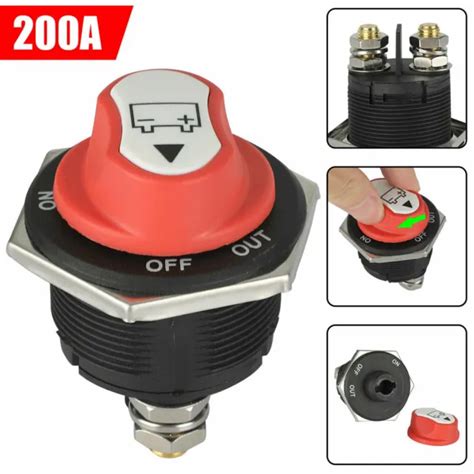 200A BATTERY ISOLATOR Switch Disconnect Power Cut Off Kill For Car Boat