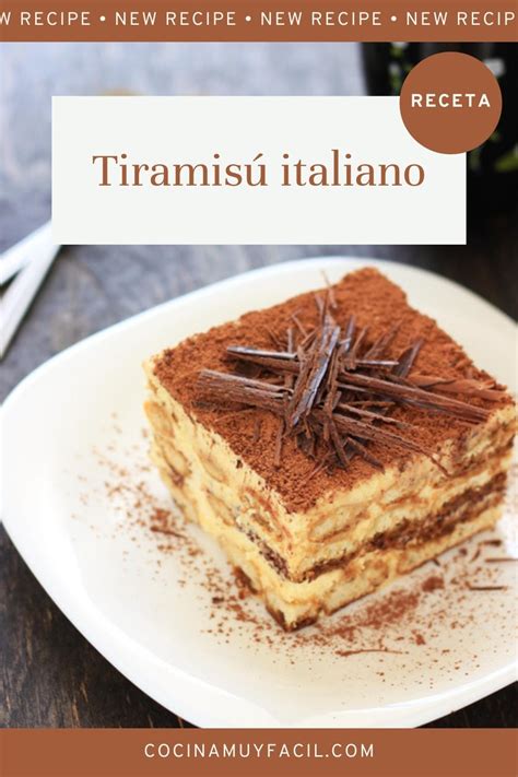 Tiramisú italiano Receta sin huevo crudo Cocina Muy Facil