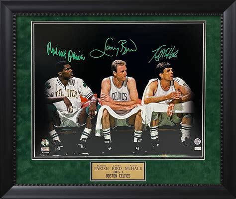 Robert Parish Larry Bird Kevin McHale Triple Autograph Photo 23x27 ...