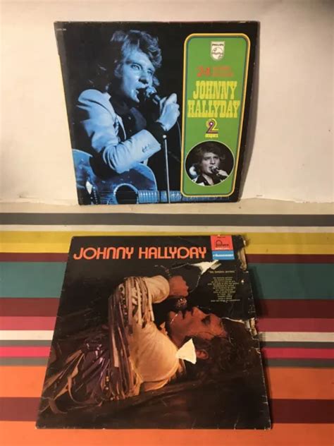 Paire Ancien Album Vinyle Johnny Hallyday Ann Es Lot Vinyles