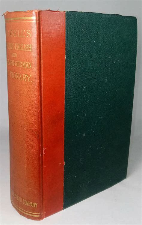 CASSELL'S GERMAN DICTIONARY by WEIR, ELIZABETH: Good Hardcover (1897 ...