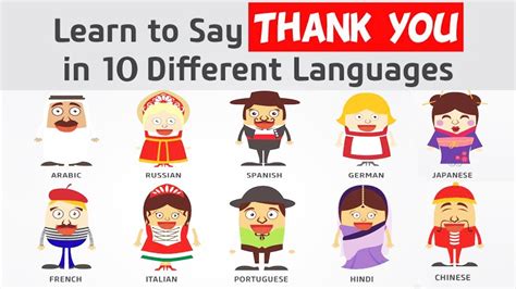 Learn To Say Thank You In 10 Different Languages Top10 DotCom YouTube