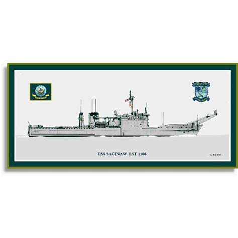 Uss Saginaw Lst Ship Print Amphibious S Z Priorservice