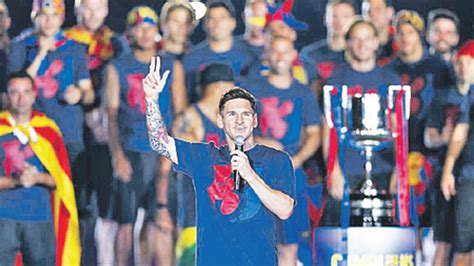 Messi Querían las tres aquí están las tres