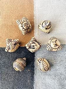 Amazon.com: Set of 7 Chumpi Khuya Stones - High Relief : Health & Household