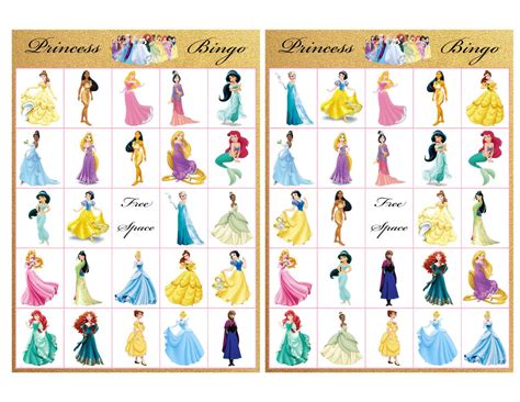 Printable Disney Bingo Cards Printable Bingo Cards