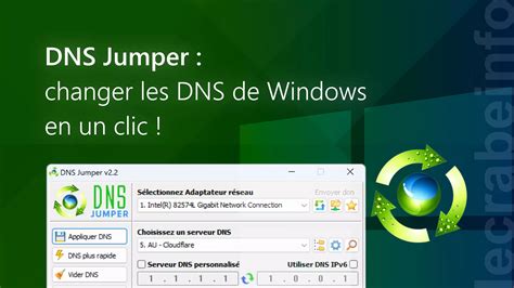 Dns Jumper Changer Les Dns De Windows En Un Clic Le Crabe Info