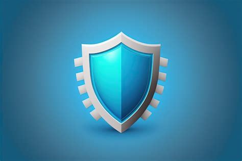 Premium Photo Blue Antivirus Shield Illustration On Blue Background