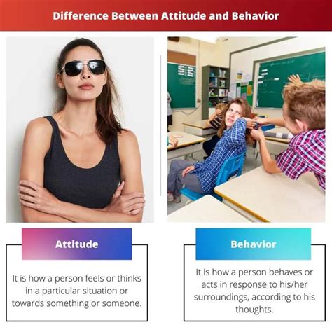 Difference Between Attitude And Behavior Updated Attitude