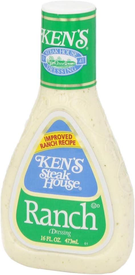 Kens Steak House Ranch Salad Dressing 473ml Classic Creamy Flavor For Salads