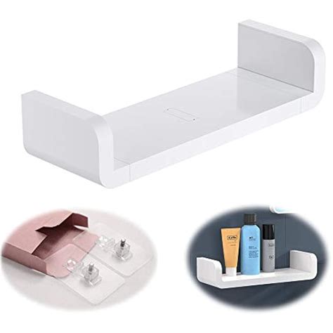 Adhesive Floating Shelves Shelf Wall Mounted Non Drilling U Bathroom