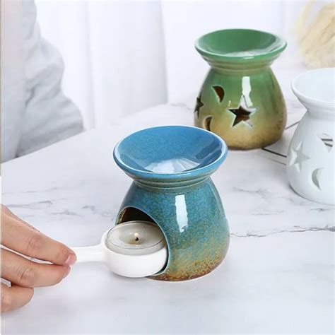 1pc Wholesale Hollow Star Moon Ceramic Aromatherapy Oil Burner