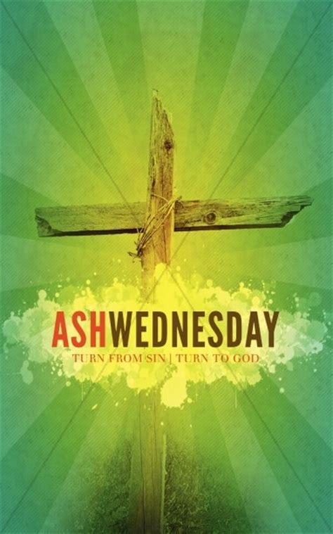 Ash Wednesday Church Bulletin Template | Clover Media