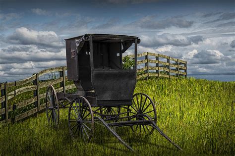 Amish Horse Buggy Photograph by Randall Nyhof