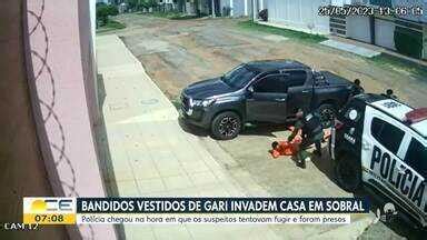 Bom Dia Cear Dupla Vestida De Gari Presa Ao Tentar Roubar Casa Em