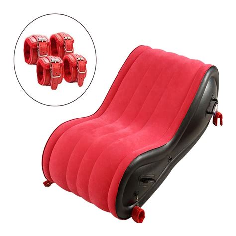 Inflatable Sofa With Cuff Kit For Bdsm And Bondage Play Sex Game