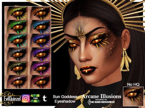 EvilQuinzel S Arcane Illusions Sun Goddess Eyeshadow Sims