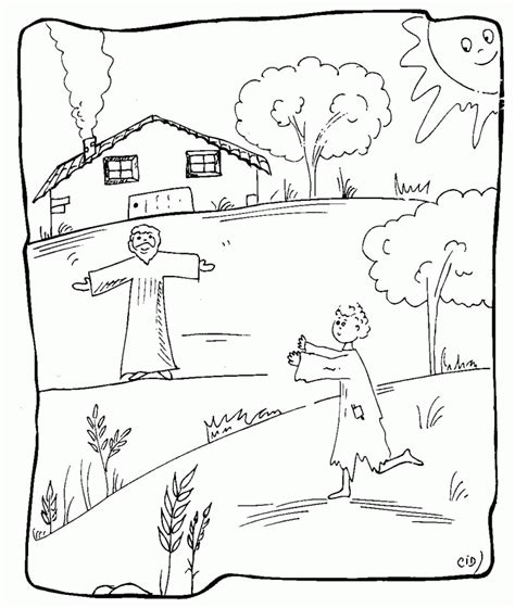 The Prodigal Son Coloring Page Ailynadetola