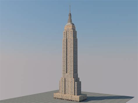 3D empire state building model - TurboSquid 1237041