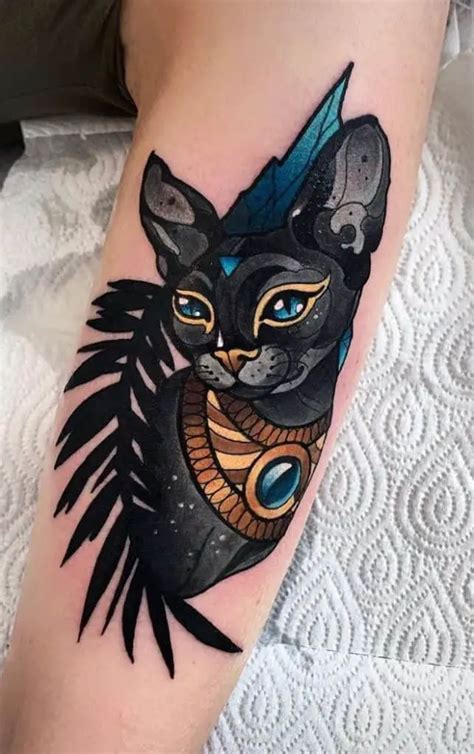 Tatuajes de Bastet significados diseños e ideas de tatuajes