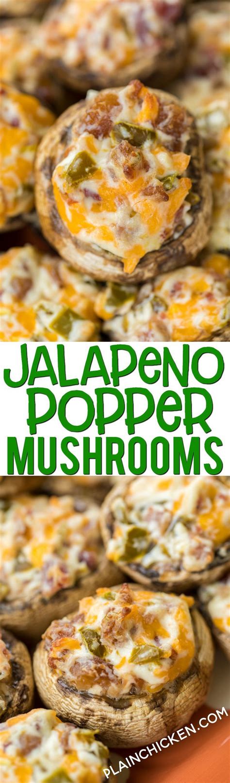 Jalape O Popper Mushrooms Always The First Thing To Go At Parties