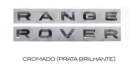 Emblema Letras Range Rover Evoque Frente Ou Traseira Parcelamento Sem