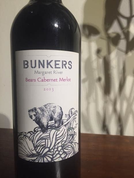 2018 Bunkers Wines Bears Cabernet Merlot Australia Western Australia